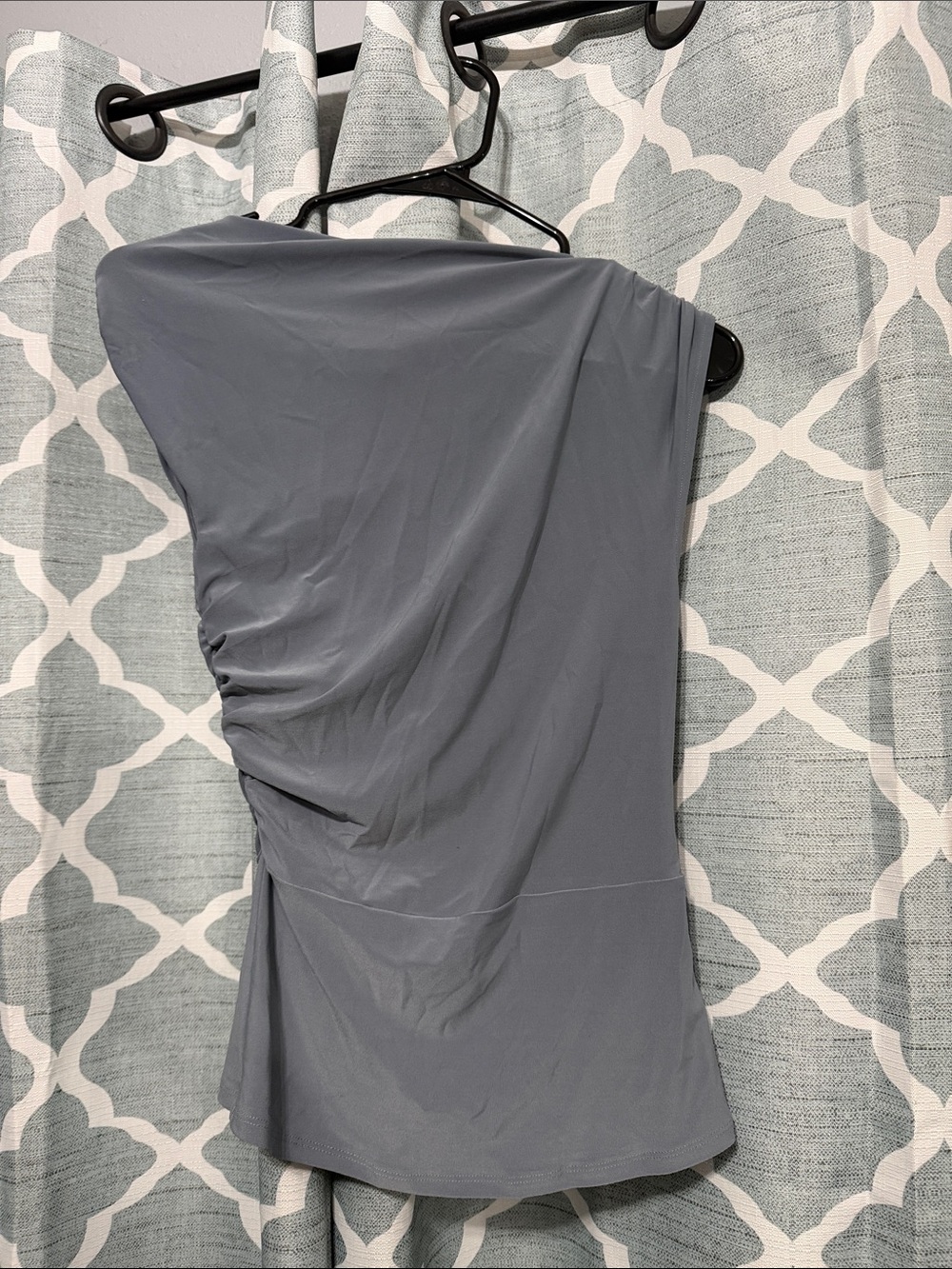 Aritzia Ruched Top - Slate Gray Blue